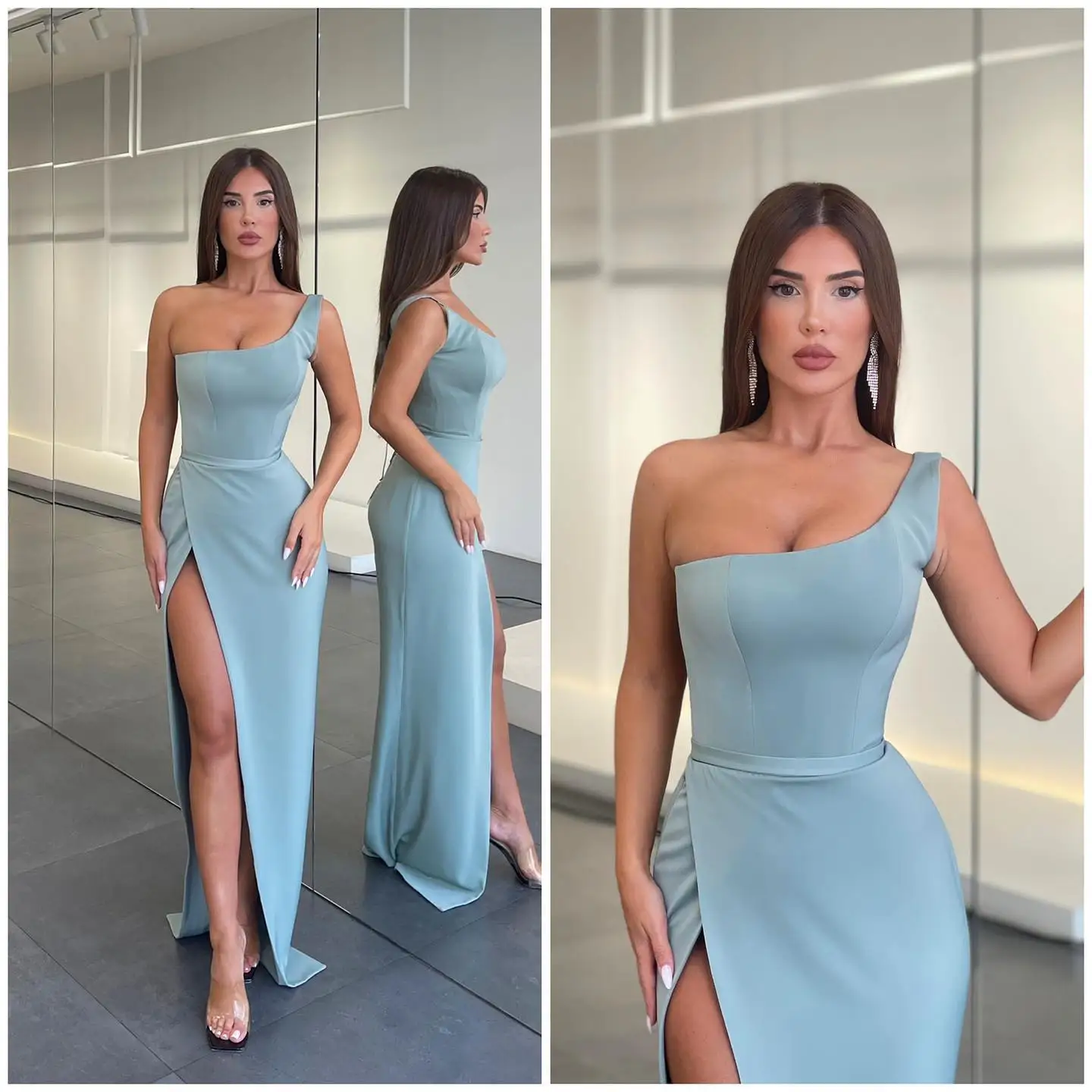Customized Exquisite Jersey Straight One Shoulder Evening Dresses Sleeveless Panel Train Special Occasion Gowns Delica
Customized Exquisite Jersey Straight One Shoulder Evening Dresses Sleeveless Panel Train Special Occasion Gowns Delica