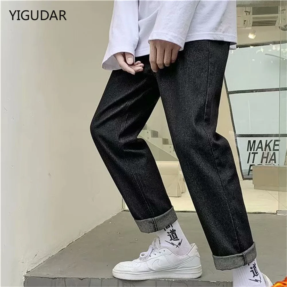 2022 New Straight Black Jeans Men's Streetwear Cotton Denim Loose Pants Men Fashion Trendy Wide Leg Pants Denim Loose Trousers
2022 New Straight Black Jeans Men's Streetwear Cotton Denim Loose Pants Men Fashion Trendy Wide Leg Pants Denim Loose Trousers