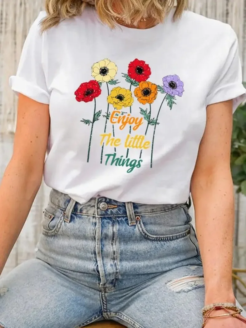Short Sleeve Clothing Fashion Print Women O-neck Clothes Gra Aesthetic Clothes Women Clothes Summer polyester fabric
Short Sleeve Clothing Fashion Print Women O-neck Clothes Gra Aesthetic Clothes Women Clothes Summer polyester fabric