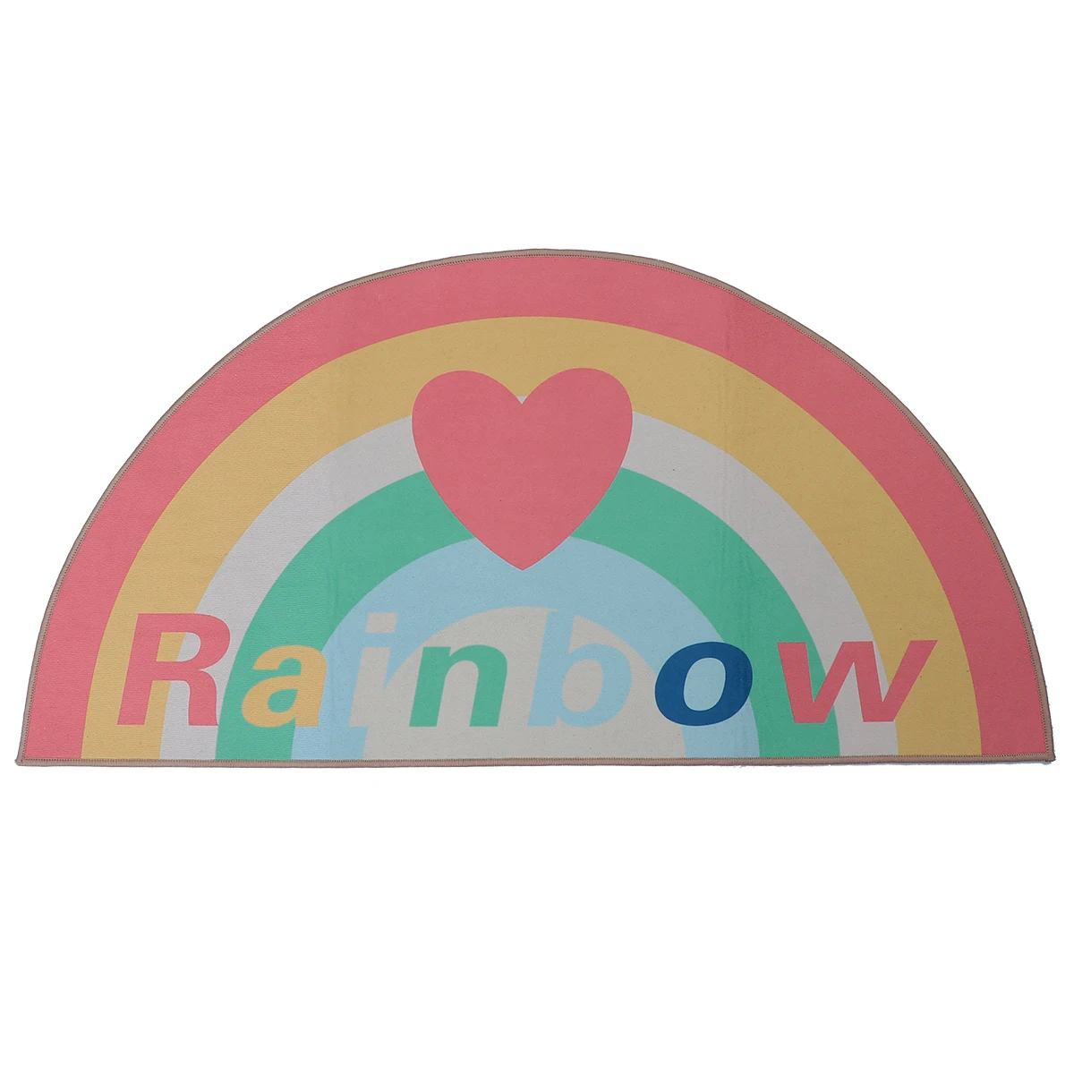 Semicircular Door Mat Premium Polyester Rainbow Pattern Kitchen Bathroom Floor Non Slippery Absorbent Pad Home Use 
Semicircular Door Mat Premium Polyester Rainbow Pattern Kitchen Bathroom Floor Non Slippery Absorbent Pad Home Use