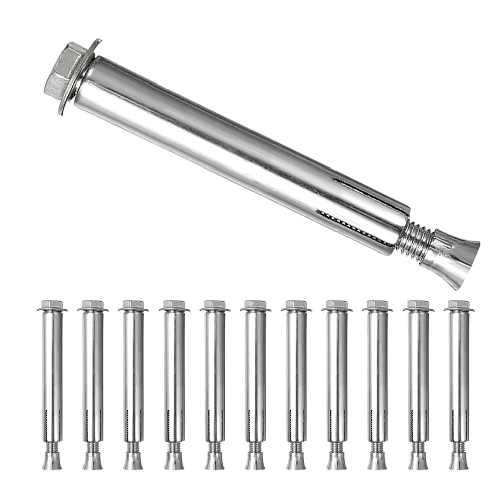 12pcs Screws High Strength Expansion Bolts Anchor Fastener Traffic Bumps Concrete Anchors Parking School Use
12pcs Screws High Strength Expansion Bolts Anchor Fastener Traffic Bumps Concrete Anchors Parking School Use