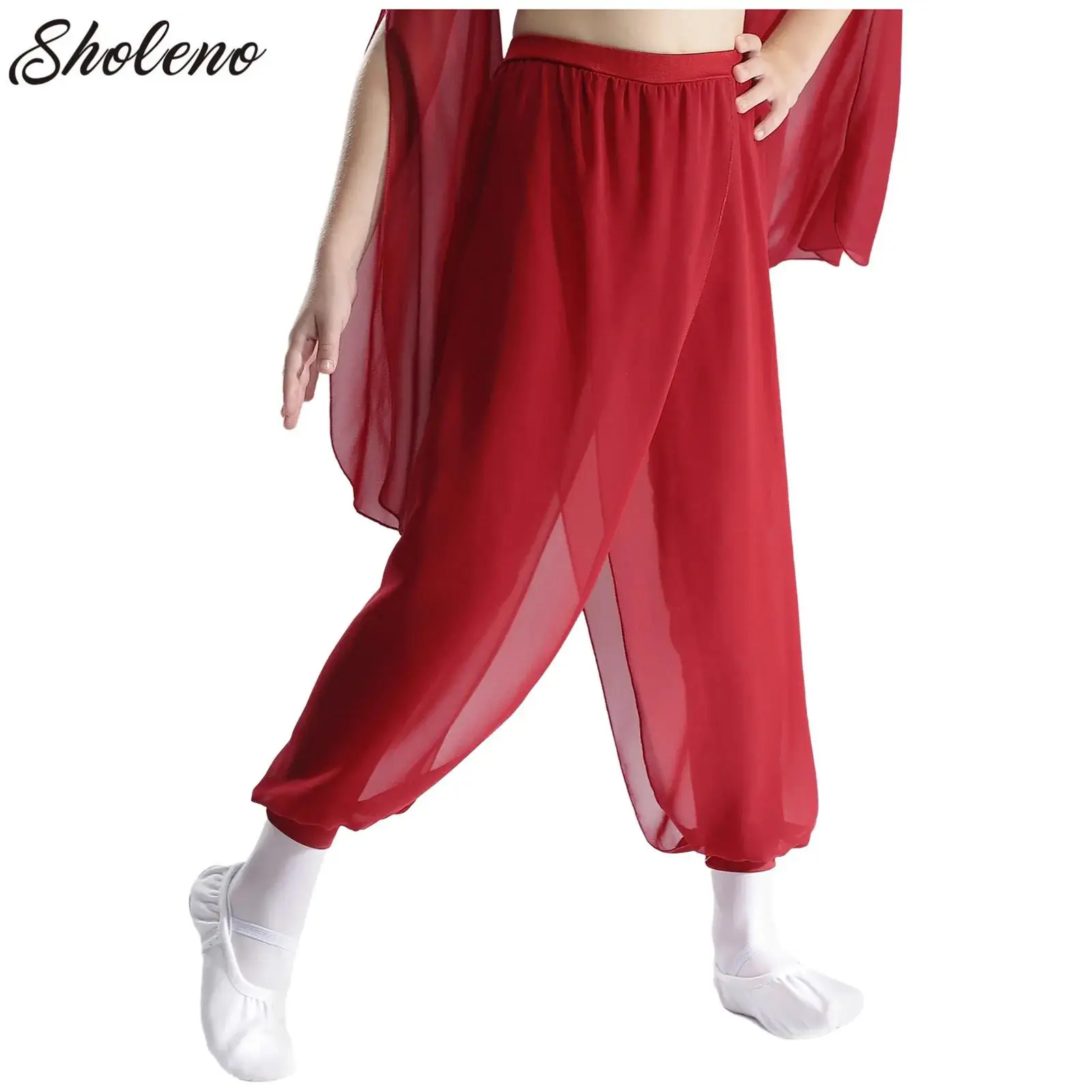 Kids Girls Split Chiffon Overlay Modern Dance Pants for Classical Dancing Practice Stage Performance Belly Lyrical Dancewear
Kids Girls Split Chiffon Overlay Modern Dance Pants for Classical Dancing Practice Stage Performance Belly Lyrical Dancewear