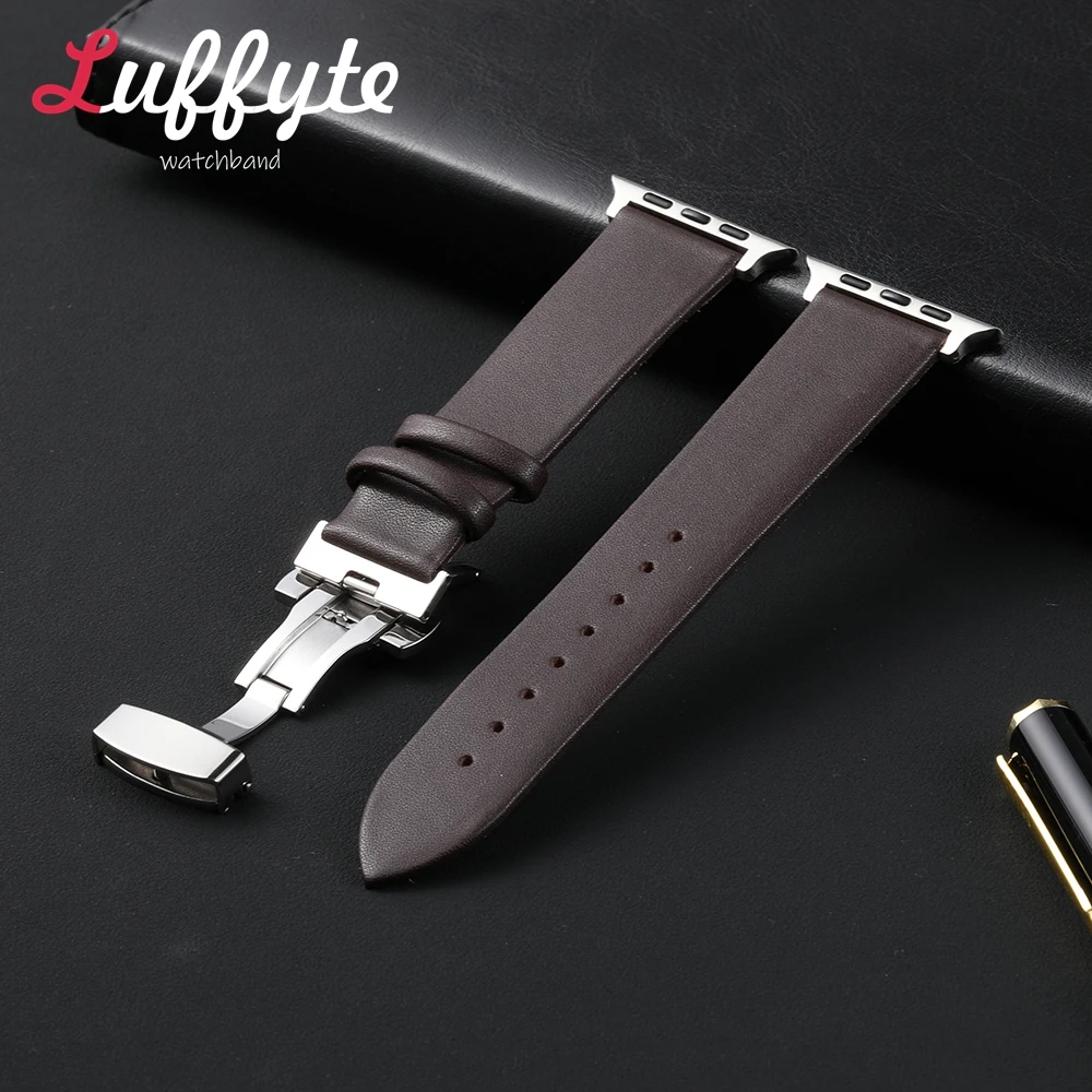 Ultra-thin Leather Watch Strap for Apple Watch 1-10 SE Ultra Smartwatch Watchband Fits 49/46/45/44mm and 42/41/40/38mm Band
Ultra-thin Leather Watch Strap for Apple Watch 1-10 SE Ultra Smartwatch Watchband Fits 49/46/45/44mm and 42/41/40/38mm Band