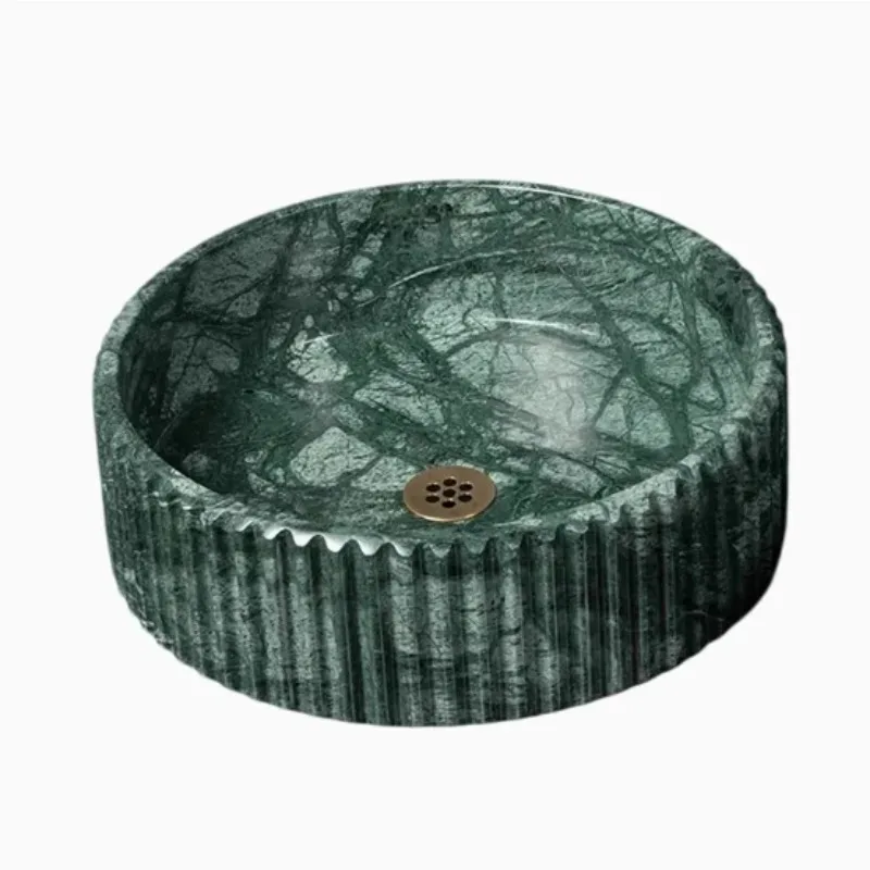 Italian Style Light Luxury Marble Washbasin Modern Marble Sink Bathroom Villa Hotel Green Marble Countertop Basin
Italian Style Light Luxury Marble Washbasin Modern Marble Sink Bathroom Villa Hotel Green Marble Countertop Basin