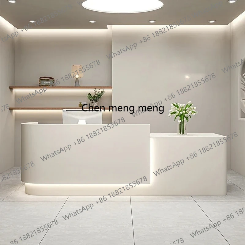 Simple Company Club Information Service Front Desk Beauty Salon Bar Scrivania Modern Office Furniture Minimalist Reception Desk
Simple Company Club Information Service Front Desk Beauty Salon Bar Scrivania Modern Office Furniture Minimalist Reception Desk