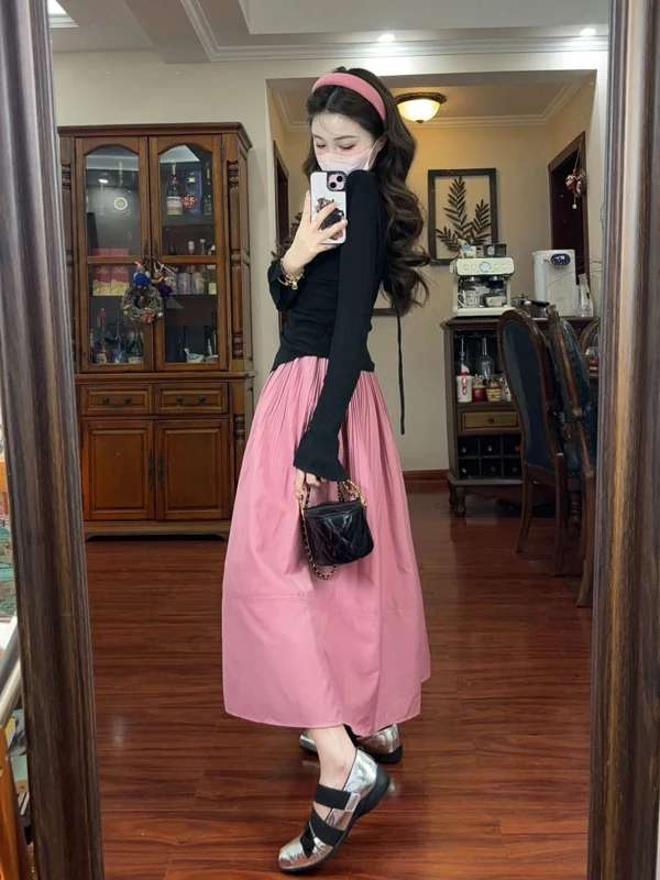 Anti-Aging Knitted Top And Skirt Set Spring 2026 Fashionable Two-Piece Suit Cotton Long Sleeve V-Neck Pullover for Women 18-2...
Anti-Aging Knitted Top And Skirt Set Spring 2026 Fashionable Two-Piece Suit Cotton Long Sleeve V-Neck Pullover for Women 18-2...