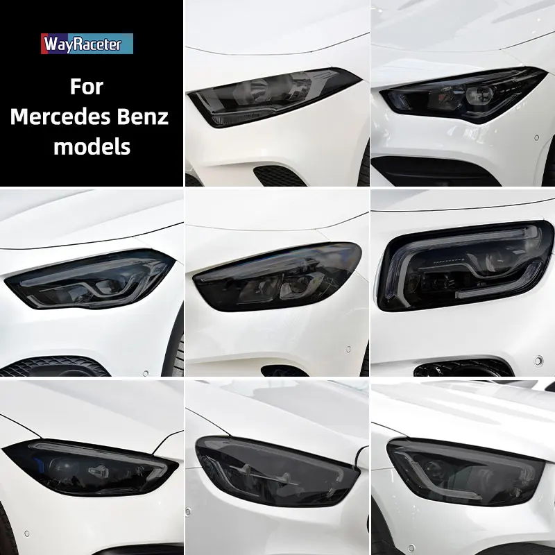 Smoked Black TPU Sticker Car Headlight Protective Film For Mercedes Benz W177 W176 W205 W206 C117 C118 X156 X253 C253 W213 W218
Smoked Black TPU Sticker Car Headlight Protective Film For Mercedes Benz W177 W176 W205 W206 C117 C118 X156 X253 C253 W213 W218
