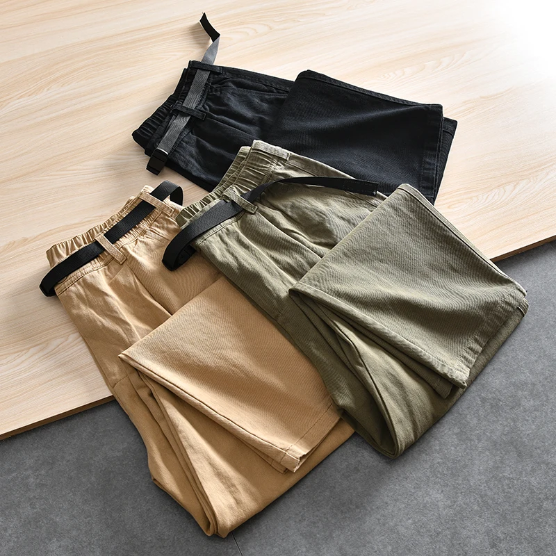 Retro Japanese Style Pure Cotton Loose Straight Leg Harlan Pants Men's Women's Casual Trousers Spring New Arrival Fashionable
Retro Japanese Style Pure Cotton Loose Straight Leg Harlan Pants Men's Women's Casual Trousers Spring New Arrival Fashionable