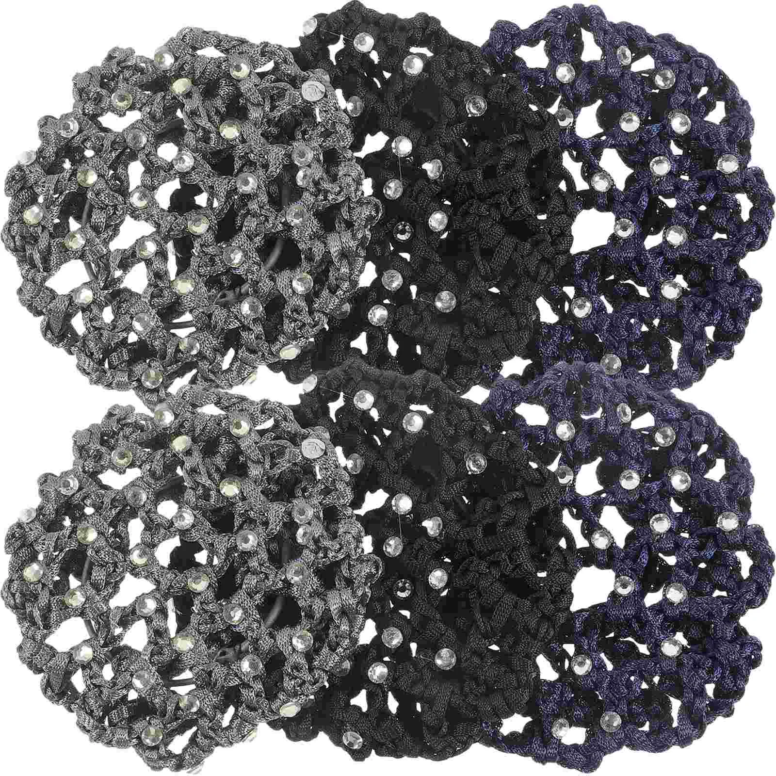 6 Pcs Ball Head and Ponytail Hair Band Professional Net Jewelry Buns Rhinestones Covers Hairnets for Wraps Headband Women
6 Pcs Ball Head and Ponytail Hair Band Professional Net Jewelry Buns Rhinestones Covers Hairnets for Wraps Headband Women