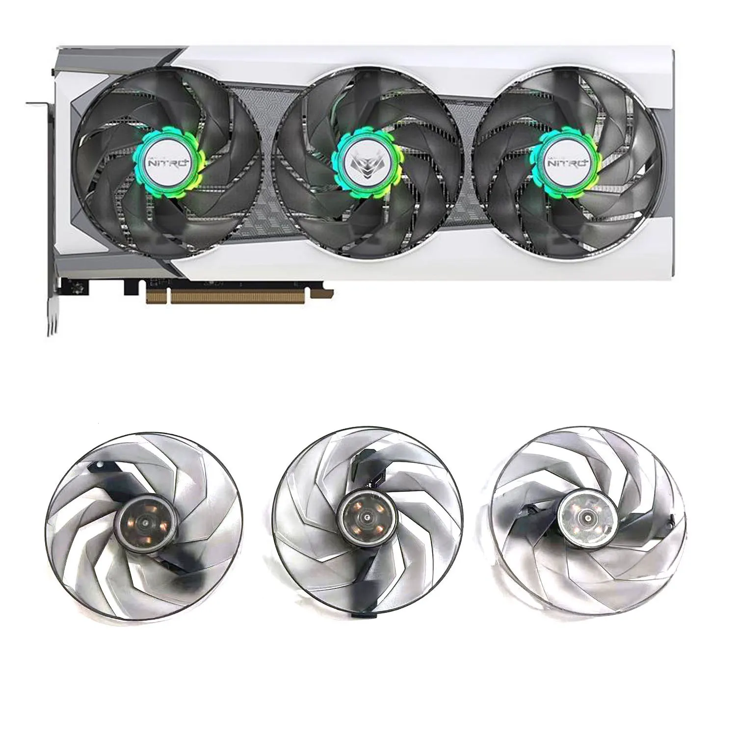 Вентилятор Videokaart 95 мм FD10015M12D RX6950XT для Sapphire NITRO + AMD Radeon RX 6950 XT PURE Videokaart Vervanging Fan
Вентилятор Videokaart 95 мм FD10015M12D RX6950XT для Sapphire NITRO + AMD Radeon RX 6950 XT PURE Videokaart Vervanging Fan