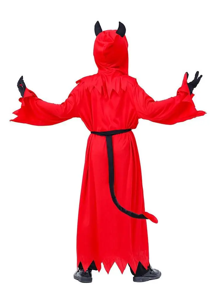 Halloween Children's Demon Horror Glowing Red Eye Costume Kids' Scary Outfit with Luminous Eyes for Party And Stage Performance
Halloween Children's Demon Horror Glowing Red Eye Costume Kids' Scary Outfit with Luminous Eyes for Party And Stage Performance