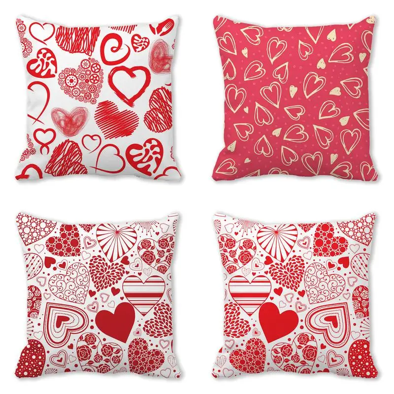 Домашний декор с узорами в виде сердечек и цифровым принтом, наволочки с рисунком, подходят для дивана, спальни, автомобиля, наволочки
Домашний декор с узорами в виде сердечек и цифровым принтом, наволочки с рисунком, подходят для дивана, спальни, автомобиля, наволочки