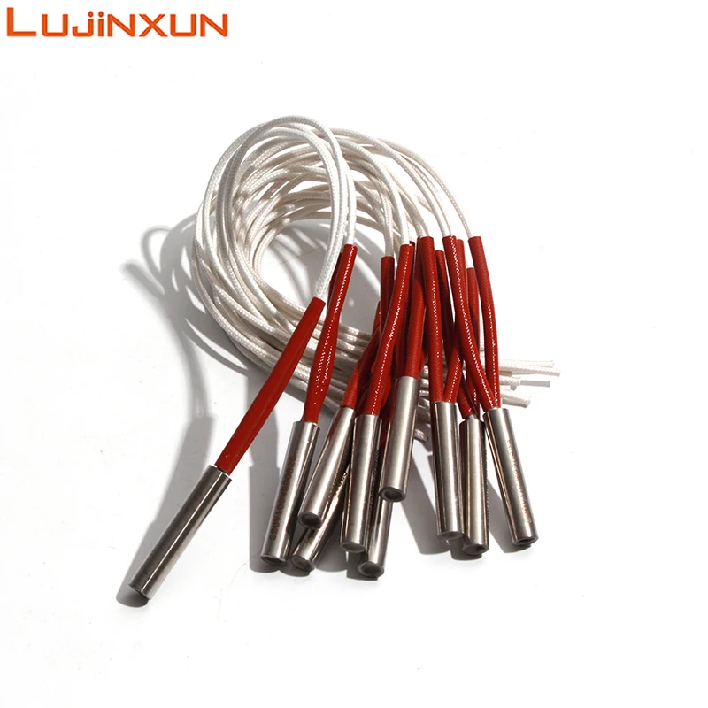 Детали 3D-принтера LUJINXUN, нагревательный элемент Hotend 6x50-75 мм, 220 В, 100 Вт-140 Вт, 304SS, высокотемпературный нагревательный картридж, нагреватель, 10 шт.
Детали 3D-принтера LUJINXUN, нагревательный элемент Hotend 6x50-75 мм, 220 В, 100 Вт-140 Вт, 304SS, высокотемпературный нагревательный картридж, нагреватель, 10 шт.