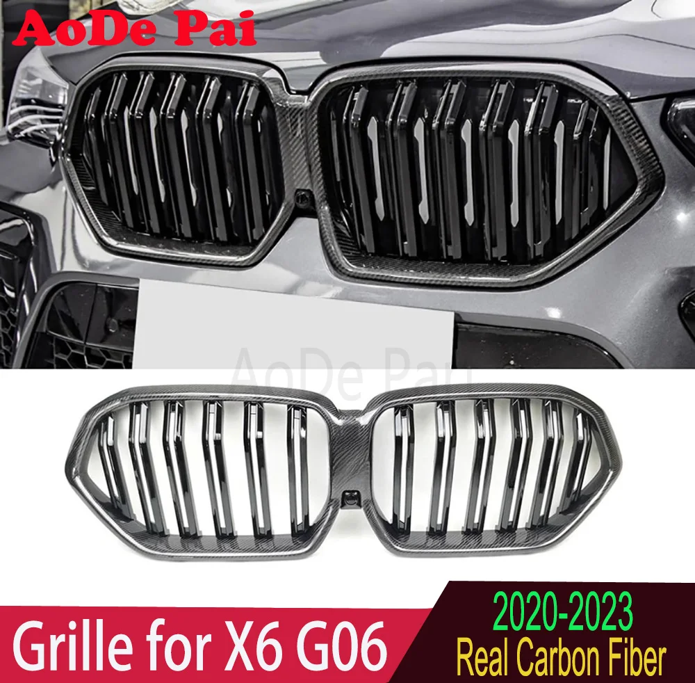 3K Twil Real Carbon Fiber Front Bumper Mesh Hood Grill Grille Grid for BMW X6 G06 Pre-LCI 2020 2021 2022 2023 xDrive28i xDrive30
3K Twil Real Carbon Fiber Front Bumper Mesh Hood Grill Grille Grid for BMW X6 G06 Pre-LCI 2020 2021 2022 2023 xDrive28i xDrive30