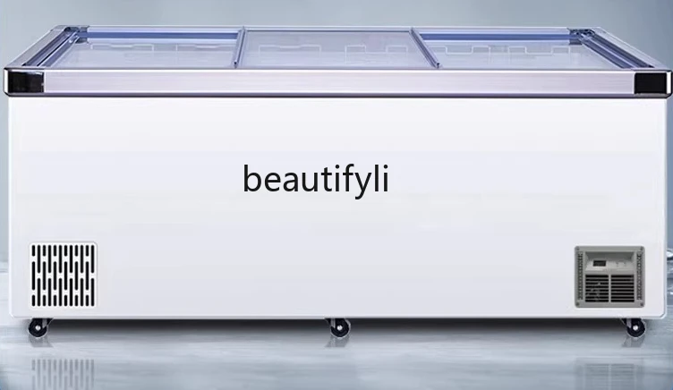 Island Cabinet Commercial Large Capacity Horizontal Freezer Refrigerated Display Fresh-Keeping Freezing Transparent Glass
Island Cabinet Commercial Large Capacity Horizontal Freezer Refrigerated Display Fresh-Keeping Freezing Transparent Glass