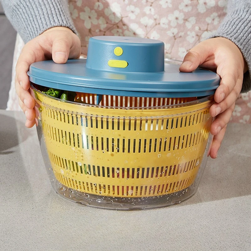 New Salad Spinner Electric/Manual Vegetable Dehydrator Multifunction Food Fruit Dryer Quick Drying Drain Basket Kitchen Tools
New Salad Spinner Electric/Manual Vegetable Dehydrator Multifunction Food Fruit Dryer Quick Drying Drain Basket Kitchen Tools
