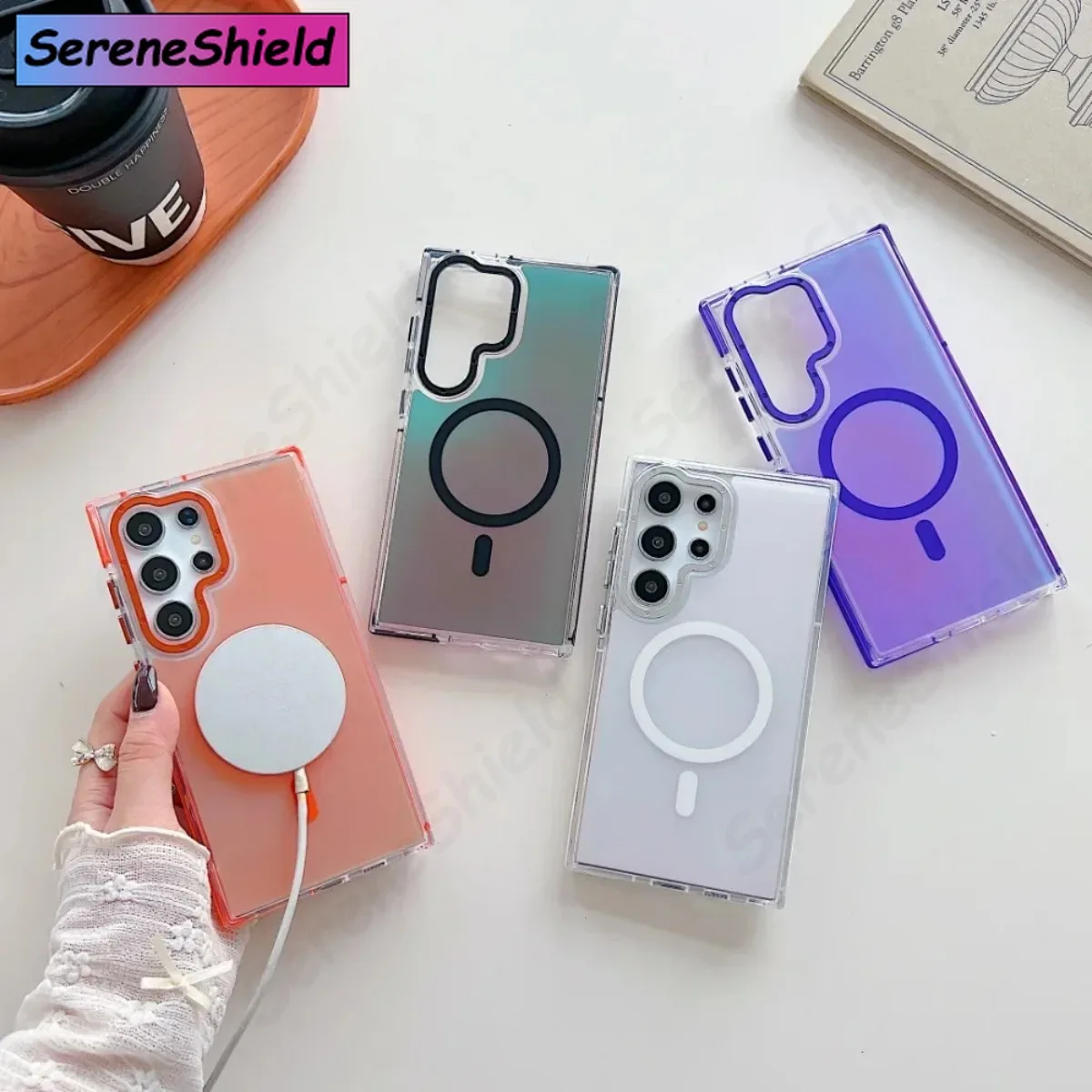 Metal Lens for MagSafe Phone Case For SamsungS26 S25 S24 Ultra S23 Plus S22 S21 A53 A54 A55 Wireless Charging Discolour Cover
Metal Lens for MagSafe Phone Case For SamsungS26 S25 S24 Ultra S23 Plus S22 S21 A53 A54 A55 Wireless Charging Discolour Cover