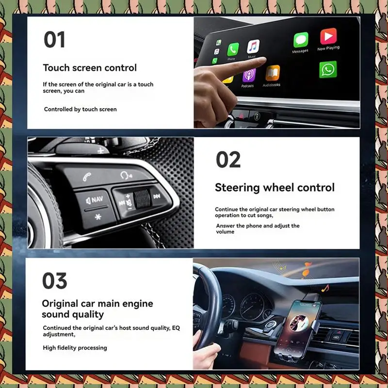 B75A Wireless Carplay Box Wired To Wireless Carplay Module Car Machine Interconnection Box Android Auto Two In One
B75A Wireless Carplay Box Wired To Wireless Carplay Module Car Machine Interconnection Box Android Auto Two In One