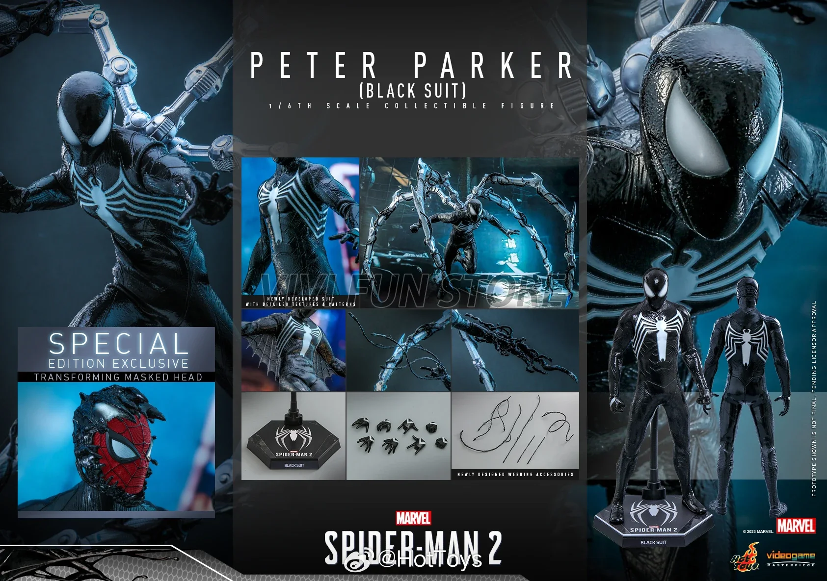 В наличии: HOT TOYS VGM56 Человек-паук в черном костюме, подвижная модель 1/6, игрушка HT Marvel's Spider-Man 2 Питер Паркер в черном костюме
В наличии: HOT TOYS VGM56 Человек-паук в черном костюме, подвижная модель 1/6, игрушка HT Marvel's Spider-Man 2 Питер Паркер в черном костюме