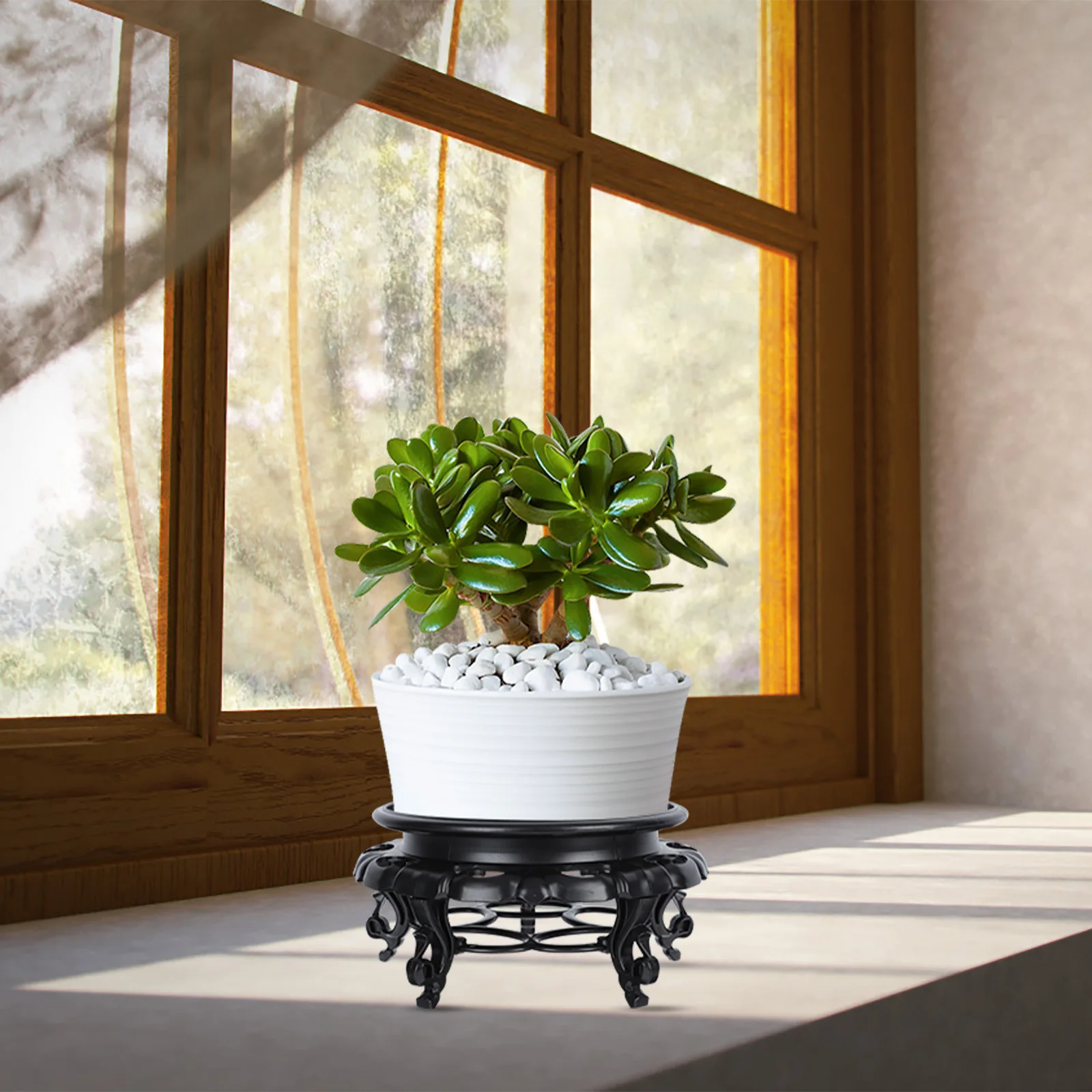 Resin Tray Flower Stand Plant Pot Rack Decorative Statue Round Display Office Desk Potted Plant Base Storage
Resin Tray Flower Stand Plant Pot Rack Decorative Statue Round Display Office Desk Potted Plant Base Storage