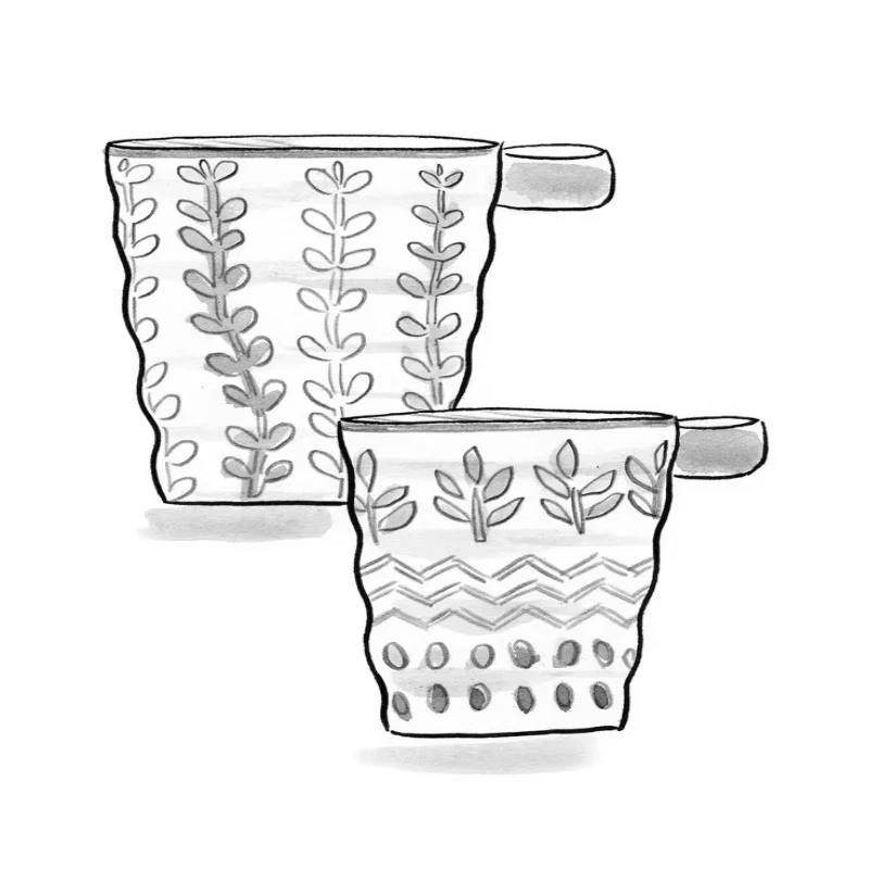 Hand painting blue-gray plant ceramic coffee cup
Hand painting blue-gray plant ceramic coffee cup