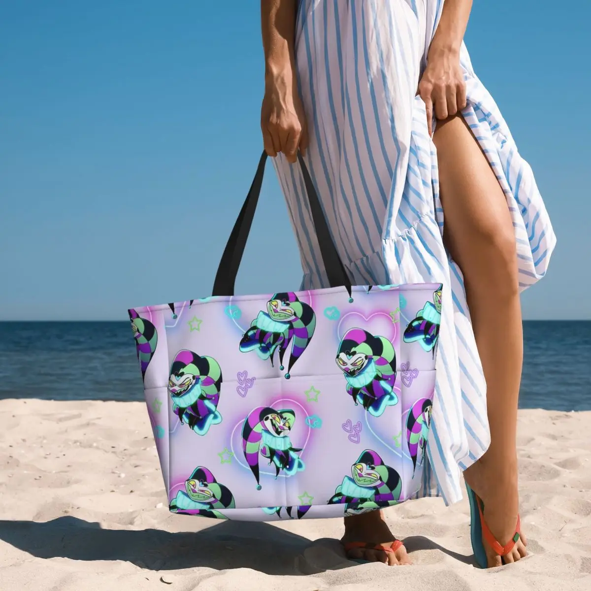 Fizzarolli Fizz Neon Hearts And Stars Helluva Boss Beach Tote Bag Sport Yoga Duffle Large Tote Bag Women Travel Bag Fitness bag
Fizzarolli Fizz Neon Hearts And Stars Helluva Boss Beach Tote Bag Sport Yoga Duffle Large Tote Bag Women Travel Bag Fitness bag