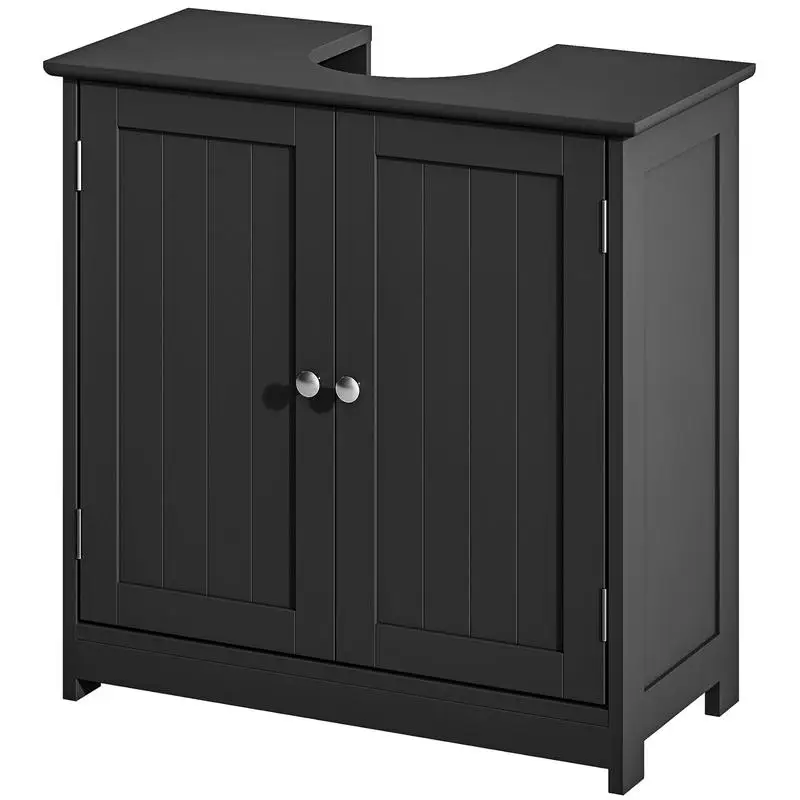 kleankin Pedestal Sink Storage Cabinet, Bathroom Sink Cabinet with U-Shape Cut-Out and Adjustable Shelf, Black
kleankin Pedestal Sink Storage Cabinet, Bathroom Sink Cabinet with U-Shape Cut-Out and Adjustable Shelf, Black