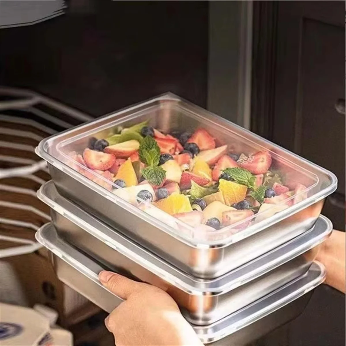 SEMOIC мясодержатель для холодильника 3X герметичные контейнеры для хранения продуктов с крышкой из нержавеющей стали бекон органайзер для холодильника
SEMOIC мясодержатель для холодильника 3X герметичные контейнеры для хранения продуктов с крышкой из нержавеющей стали бекон органайзер для холодильника