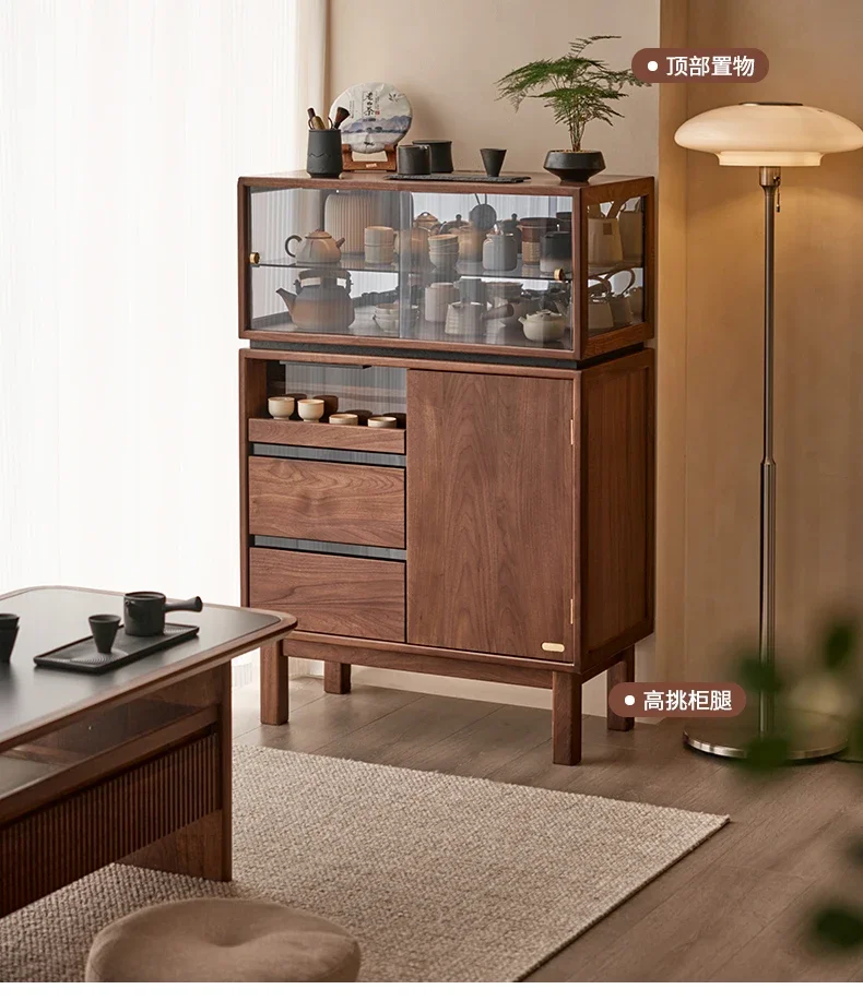 Solid wood sofa side cabinet TV, side cabinet black walnut storage, living room storage, display cabinet
Solid wood sofa side cabinet TV, side cabinet black walnut storage, living room storage, display cabinet