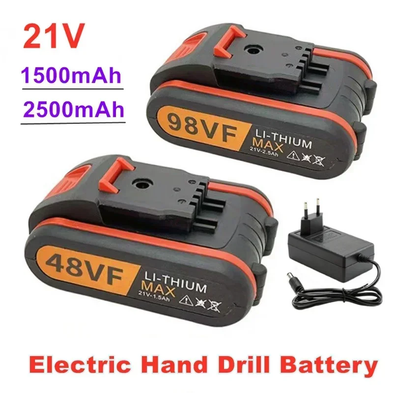 Original 21V 1500mAh,2500mAh,rechargeable lithium-ion battery,suitable for electric tools, pistol drills, screwdrivers
Original 21V 1500mAh,2500mAh,rechargeable lithium-ion battery,suitable for electric tools, pistol drills, screwdrivers