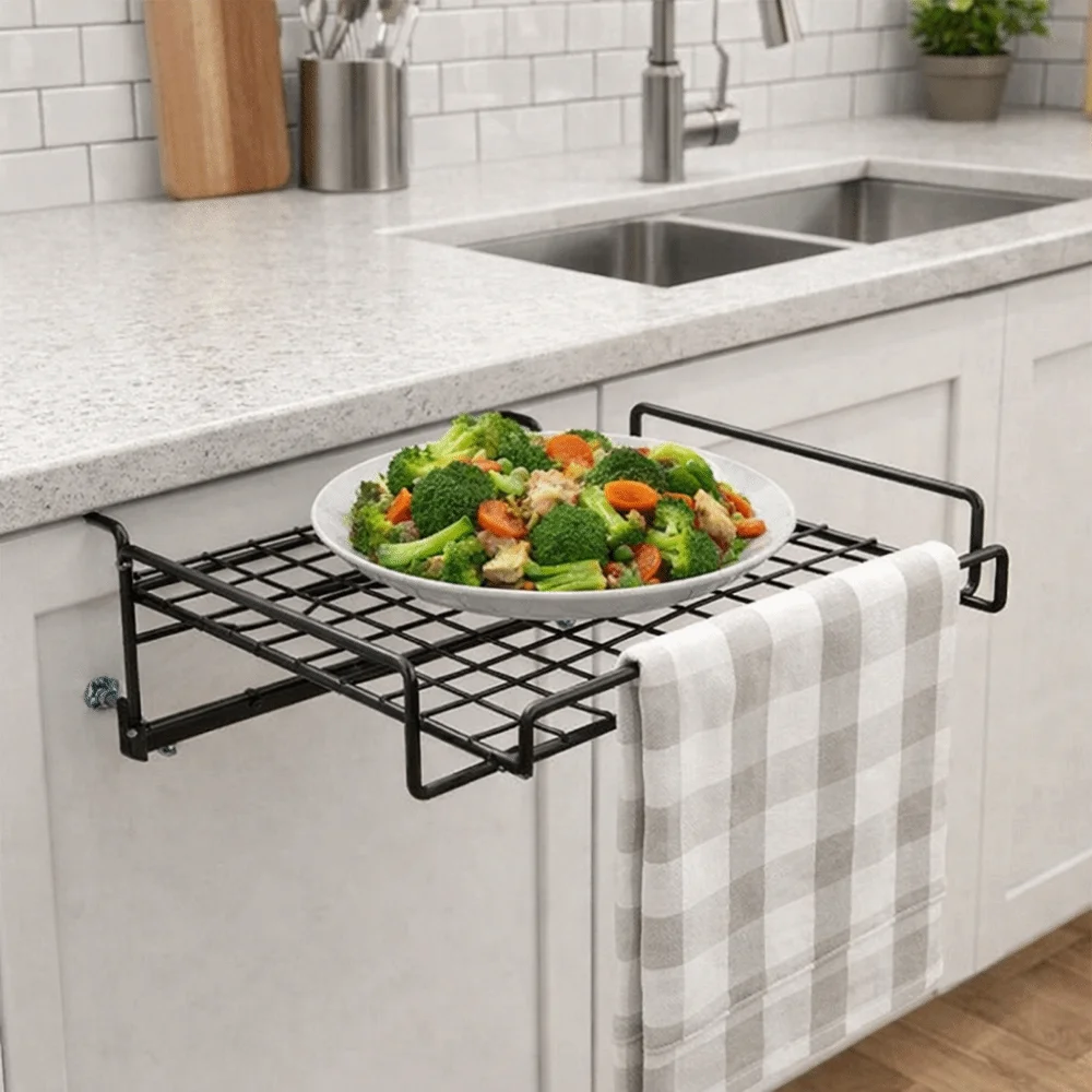 Stainless Steel Folding Storage Rack No Drill Adjustable Cabinet Door Prep Rack Wall Mounted Space Saving Item Sorting Rack
Stainless Steel Folding Storage Rack No Drill Adjustable Cabinet Door Prep Rack Wall Mounted Space Saving Item Sorting Rack