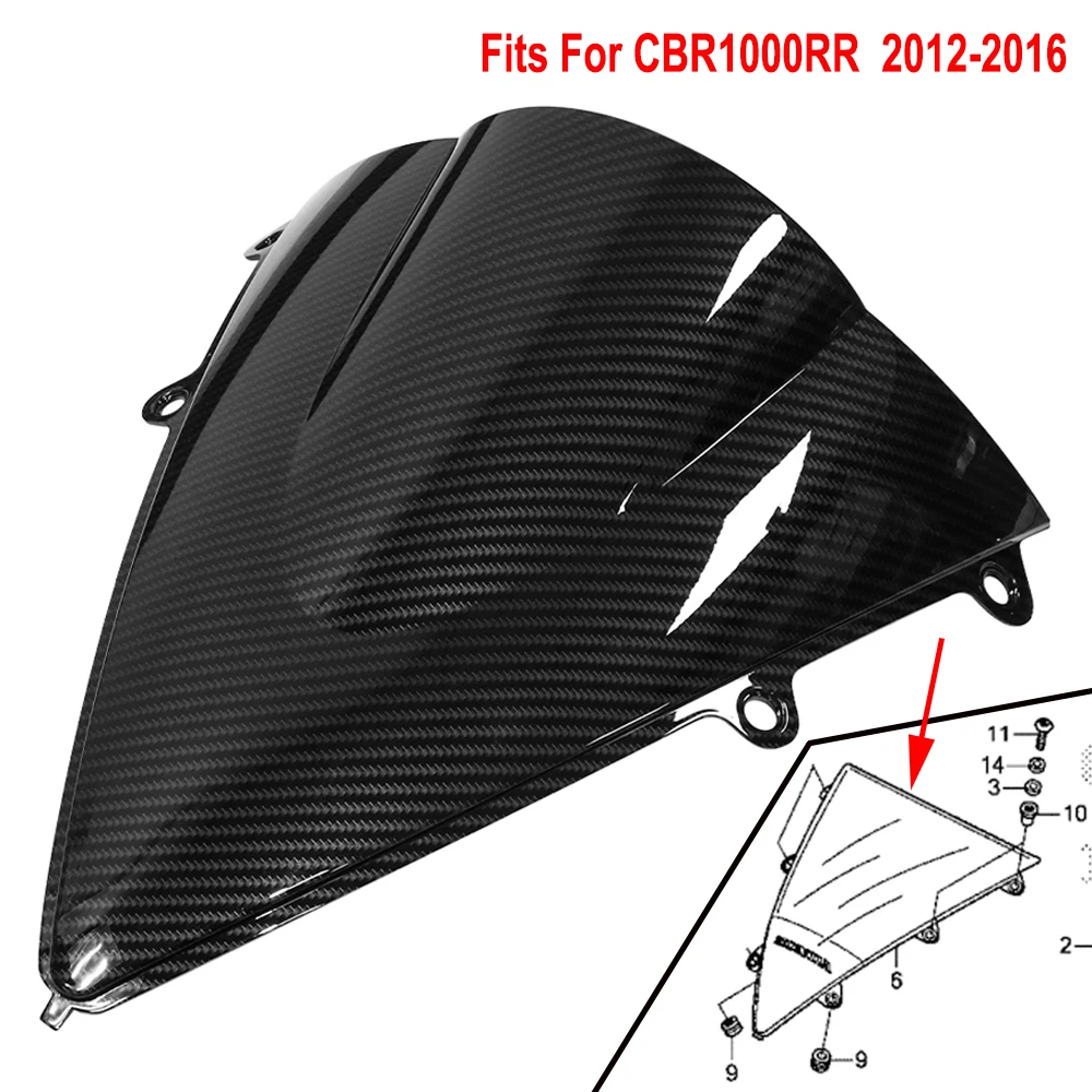 Windscreen For Honda CBR1000RR 2012-2016 Fireblade /ABS /SC59 Carbon Fiber Look Windshield Ref. 64250-MGP-305ZA 64250-MGP-307ZA
Windscreen For Honda CBR1000RR 2012-2016 Fireblade /ABS /SC59 Carbon Fiber Look Windshield Ref. 64250-MGP-305ZA 64250-MGP-307ZA