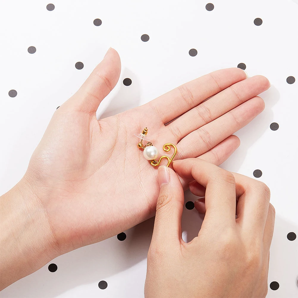 Earring Stopper Box Ear Blocked Sets Plugs Accessories Golden Small Safe Comfortable Silicone Earring Back Stopping Jewelry
Earring Stopper Box Ear Blocked Sets Plugs Accessories Golden Small Safe Comfortable Silicone Earring Back Stopping Jewelry