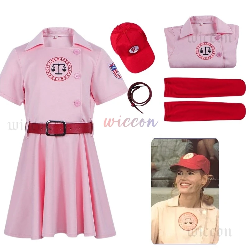 Рокфорд персики фильм AAGPBL женское бейсбольное платье костюм косплей Лига из собственного розового платья костюм Takerlama
Рокфорд персики фильм AAGPBL женское бейсбольное платье костюм косплей Лига из собственного розового платья костюм Takerlama