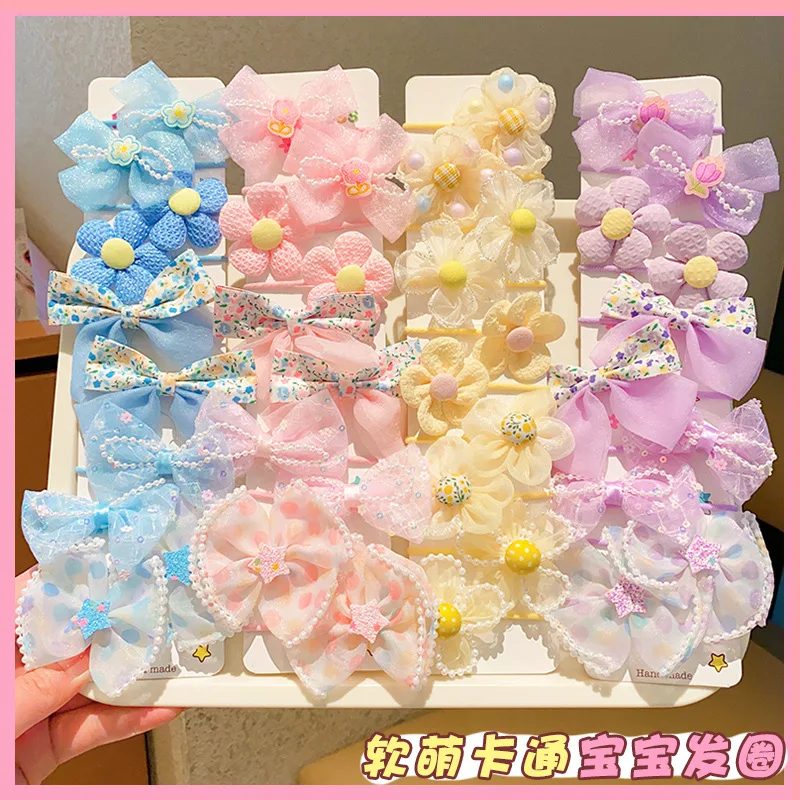 10PCS/Set Pink Flower Girl Hair Ropes Gauze Bow Children Elastic Rubber Bands Princess Headflower Baby Kids Hair Accessories
10PCS/Set Pink Flower Girl Hair Ropes Gauze Bow Children Elastic Rubber Bands Princess Headflower Baby Kids Hair Accessories