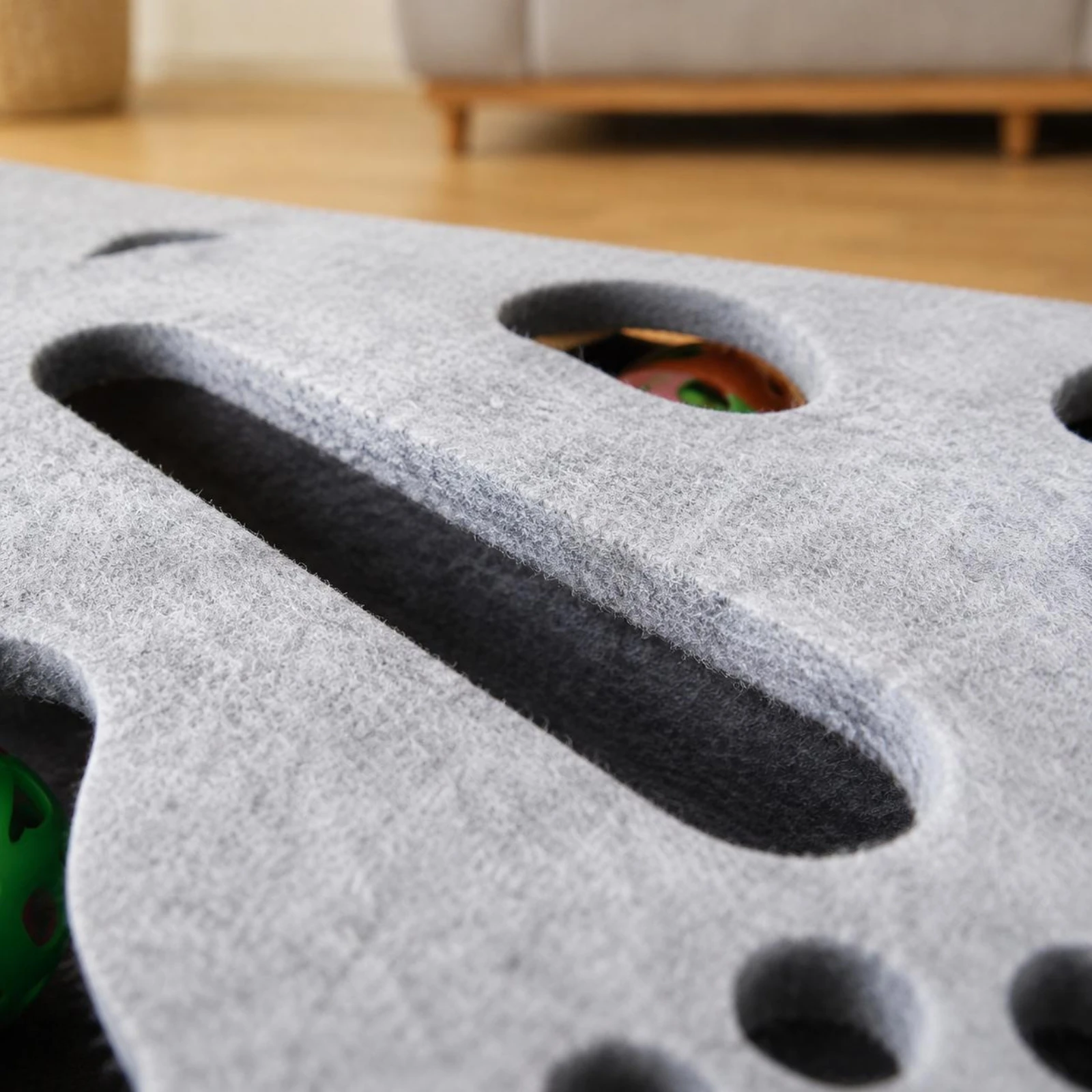 Feline Play Maze Box Layered Design Felt Feline Maze Toy Mental Stimulation Easy to Clean
Feline Play Maze Box Layered Design Felt Feline Maze Toy Mental Stimulation Easy to Clean