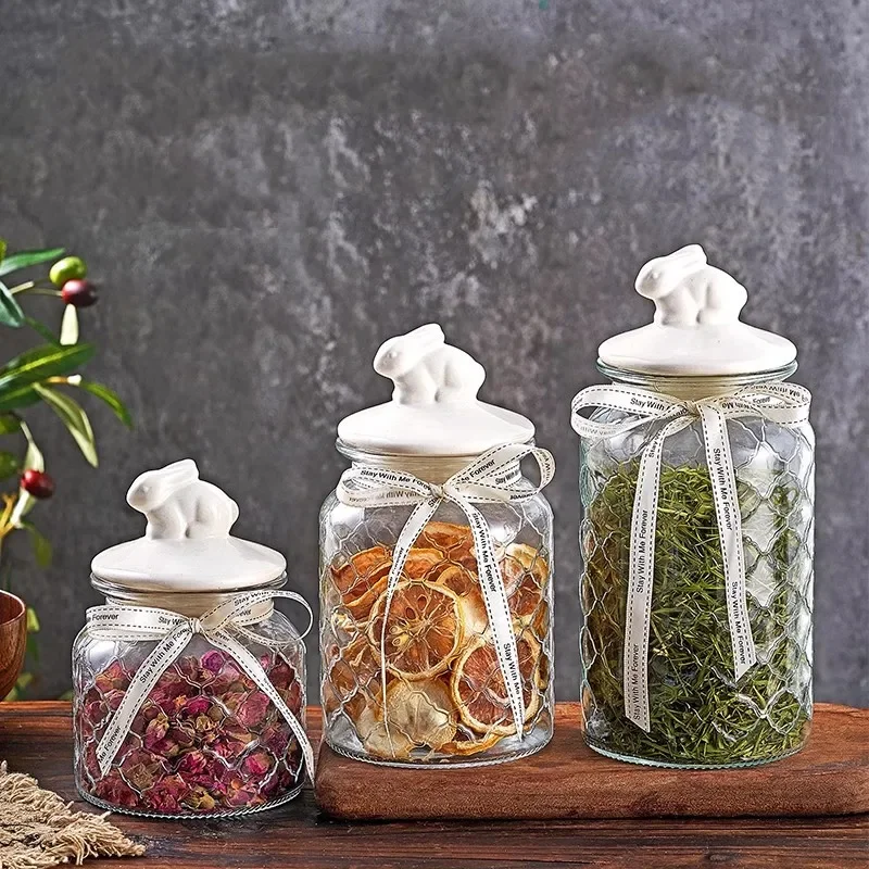 Transparent Glass Sealed Jar, Ceramic Lid, Food Storage Container, Kitchen Storage Bottle, Grain Distributor, Household Tea Can
Transparent Glass Sealed Jar, Ceramic Lid, Food Storage Container, Kitchen Storage Bottle, Grain Distributor, Household Tea Can