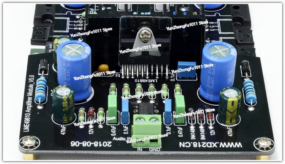 Finished 300W LME49810 Mono DC Servo High Fidelity Power Amplifier Board
Finished 300W LME49810 Mono DC Servo High Fidelity Power Amplifier Board