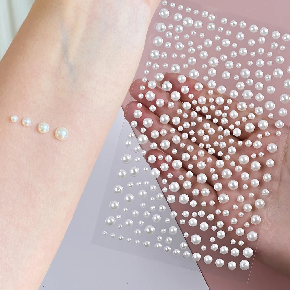 1Sheet 325pcs Mixed 3456mm Pearl Face Tattoo Stickers Self Adhesive Stick-On Facial Eye Rhinestone Jewels DIY Girl Party Make Up
1Sheet 325pcs Mixed 3456mm Pearl Face Tattoo Stickers Self Adhesive Stick-On Facial Eye Rhinestone Jewels DIY Girl Party Make Up
