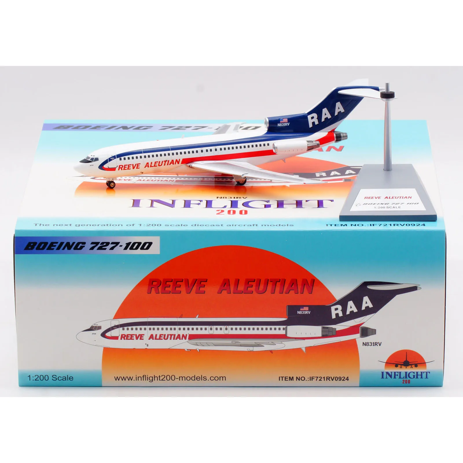 IF721RV0924 Alloy Collectible Plane Gift INFLIGHT 1:200 Reeve Aleutian Airways Boeing B727-22C Diecast Aircraft Jet Model N831RV
IF721RV0924 Alloy Collectible Plane Gift INFLIGHT 1:200 Reeve Aleutian Airways Boeing B727-22C Diecast Aircraft Jet Model N831RV