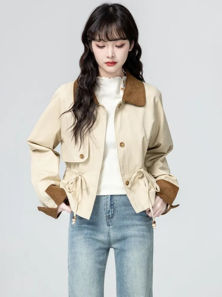 Женская куртка с цветными блоками и лацканами, весна-осень 2024, новинка, короткий кардиган с галстуком-бабочкой на талии, модная повседневная верхняя одежда, модная одежда
Женская куртка с цветными блоками и лацканами, весна-осень 2024, новинка, короткий кардиган с галстуком-бабочкой на талии, модная повседневная верхняя одежда, модная одежда