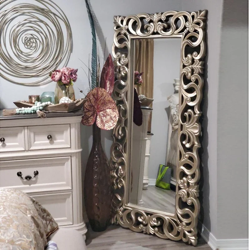 Metal French Mirror Big Frame European Vintage Living Room Full Body Makeup Mirror Long Espelho De Parede Bedroom Decoration
Metal French Mirror Big Frame European Vintage Living Room Full Body Makeup Mirror Long Espelho De Parede Bedroom Decoration