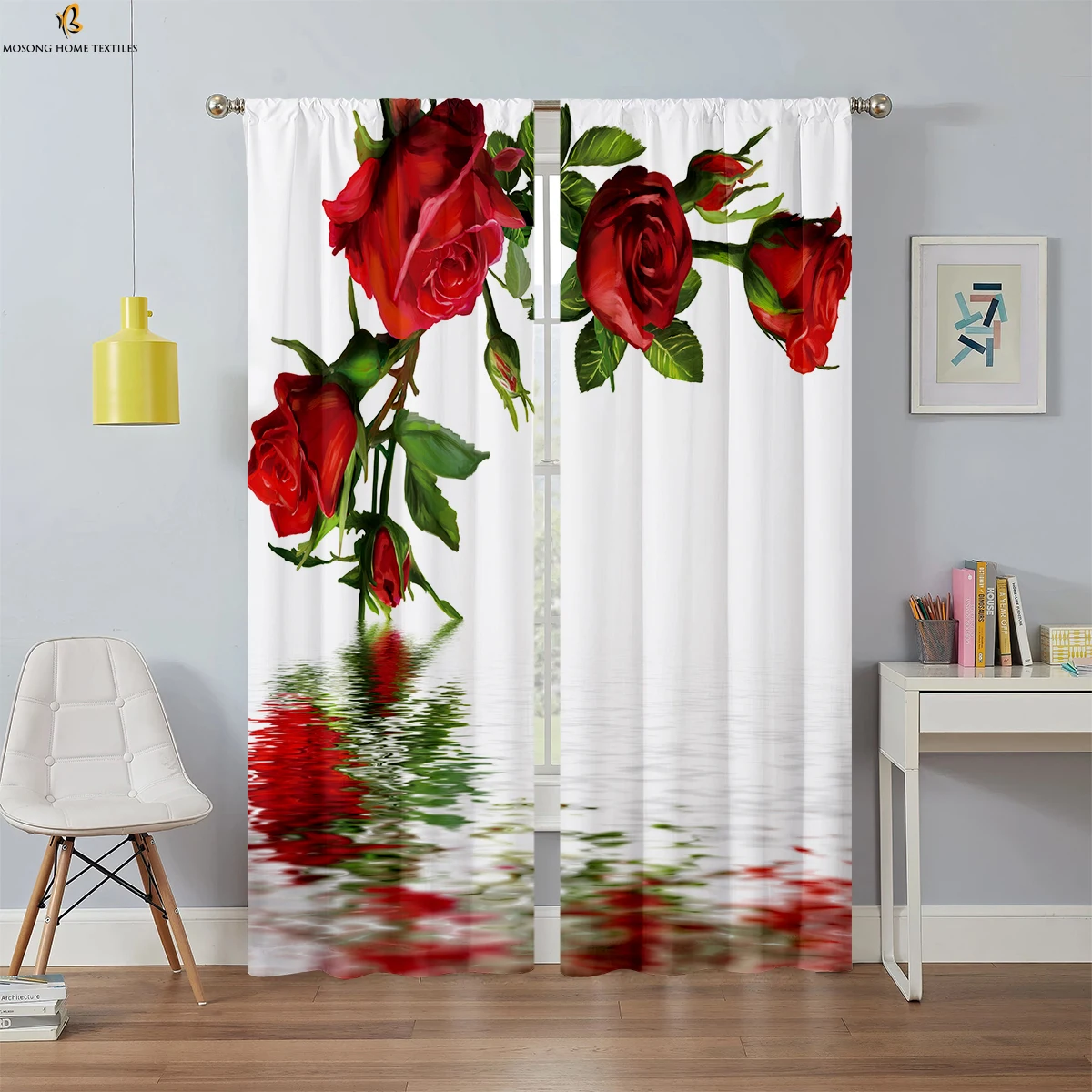 Floral Butterfly 3D Stereo Printing Curtain Rod Pocket Garden Bedroom Living Room Kitchen Decorative Curtain 2 Pieces
Floral Butterfly 3D Stereo Printing Curtain Rod Pocket Garden Bedroom Living Room Kitchen Decorative Curtain 2 Pieces