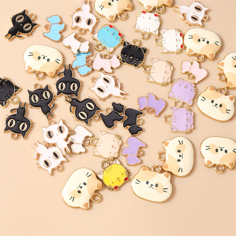 10pcs Cartoon Animal Charms Enamel Cat Dog Charms Pendants for Earrings Necklaces Bracelet DIY Crafts Jewelry Making Accessories
10pcs Cartoon Animal Charms Enamel Cat Dog Charms Pendants for Earrings Necklaces Bracelet DIY Crafts Jewelry Making Accessories