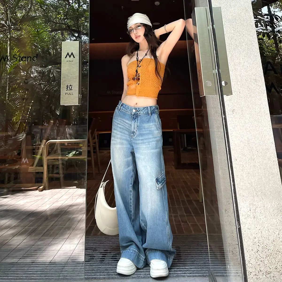 Summer New Women's Jeans Loose Workwear Casual Wide Leg Pants
Summer New Women's Jeans Loose Workwear Casual Wide Leg Pants