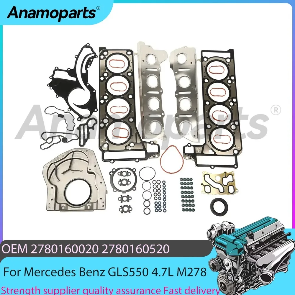 Engine Cylinder Head Gasket Kit for Mercedes-Benz GLS550 S500 W221 W166 E500 ML500 4.6L 4.7L V8 Gas 2011-2019 M278 Fit 4.6 4.7 L
Engine Cylinder Head Gasket Kit for Mercedes-Benz GLS550 S500 W221 W166 E500 ML500 4.6L 4.7L V8 Gas 2011-2019 M278 Fit 4.6 4.7 L