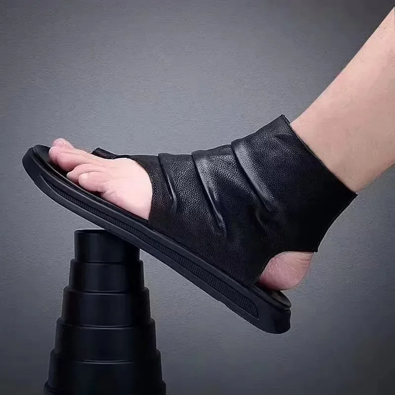 Мужские крутые ботинки, сандалии из коровьей кожи высокого качества, повседневные крутые ботинки с высоким берцем, летние крутые ботинки с открытым носком, дизайнерские ботинки с застежкой на носок
Мужские крутые ботинки, сандалии из коровьей кожи высокого качества, повседневные крутые ботинки с высоким берцем, летние крутые ботинки с открытым носком, дизайнерские ботинки с застежкой на носок