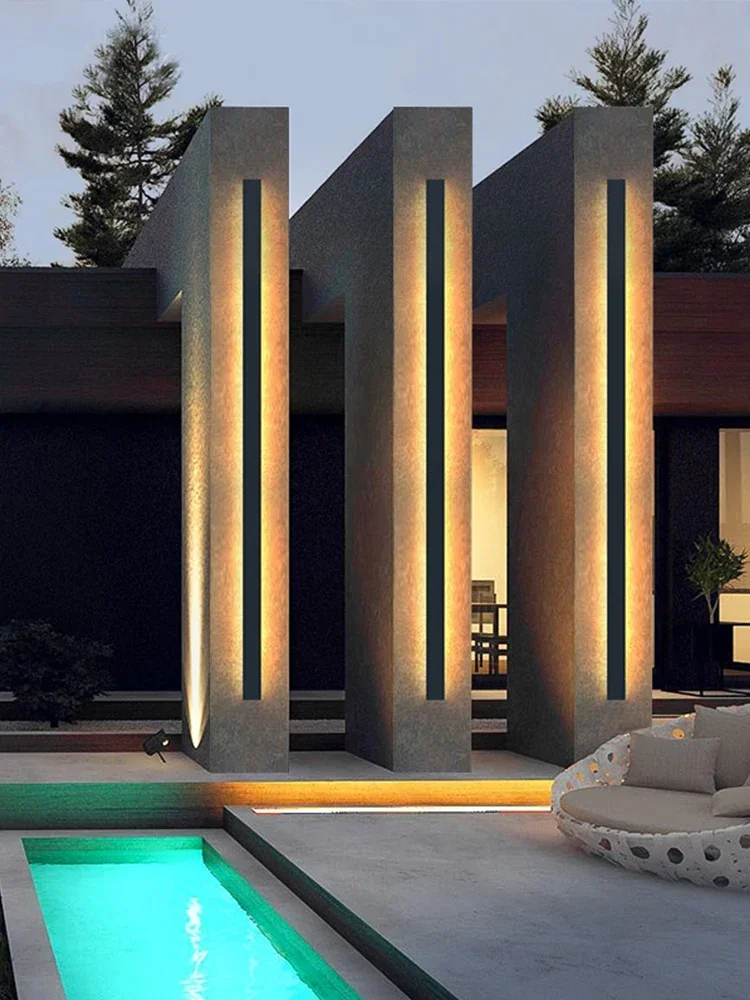 Outdoor Waterproof Wall Lamp LED Minimalist Strip Background Porch Stair Garden Lamp Hallway Patio Bedroom Bedside Wall Lights
Outdoor Waterproof Wall Lamp LED Minimalist Strip Background Porch Stair Garden Lamp Hallway Patio Bedroom Bedside Wall Lights