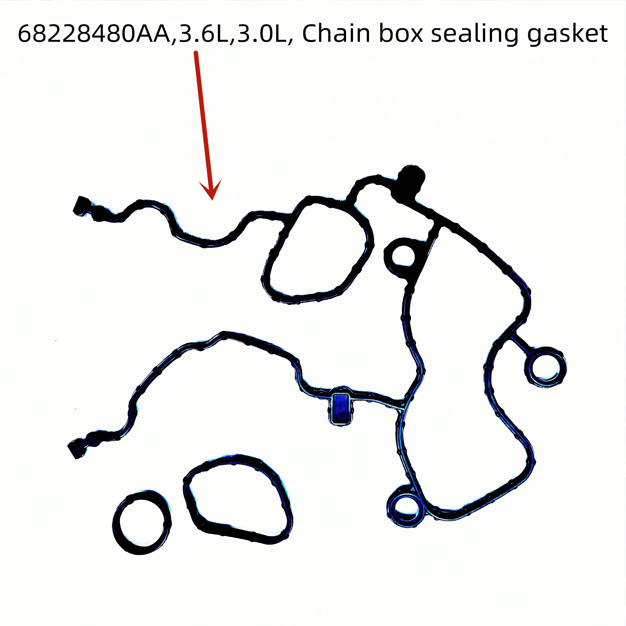 Chain Box Sealing Gasket, 68228480AA, Suitable For: 3.0L, 3.6L, Wrangler JK, J3, JL, Gladiator JT, Durango WD, RU, 2011-2025
Chain Box Sealing Gasket, 68228480AA, Suitable For: 3.0L, 3.6L, Wrangler JK, J3, JL, Gladiator JT, Durango WD, RU, 2011-2025