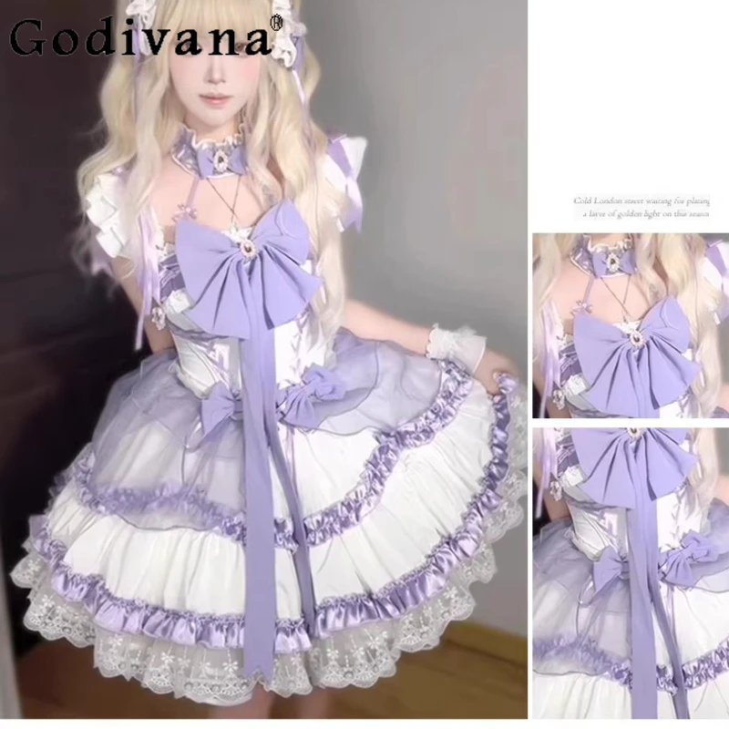 2XL New Elegant Purple Lolita Ballet Sweet Age Reduction Square Neck Evening Dress Fashion Cute Bow Party Cake Princess Dresses
2XL New Elegant Purple Lolita Ballet Sweet Age Reduction Square Neck Evening Dress Fashion Cute Bow Party Cake Princess Dresses